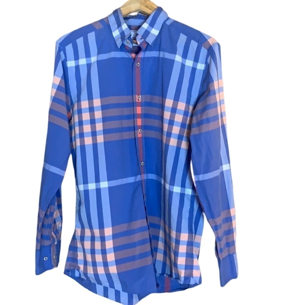 Southern Tide Trim Fit Sailgate blue plaid shirt Size Medium